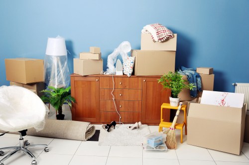 Removal van ready for a house move in Twickenham