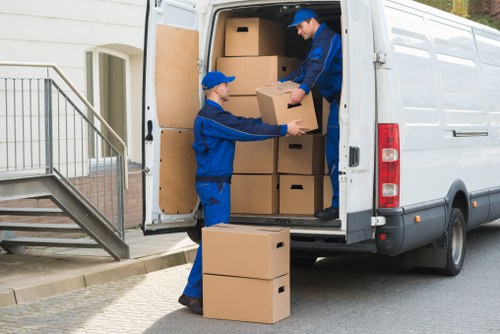 Removal van service helping with transport and unloading in Twickenham