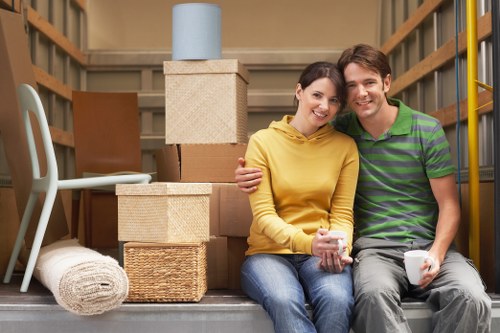 Professional removals van used for a flat move in Twickenham