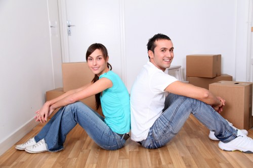 Office furniture and equipment prepared for a business move near Twickenham