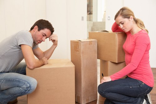 Team handling furniture and household items for a local move