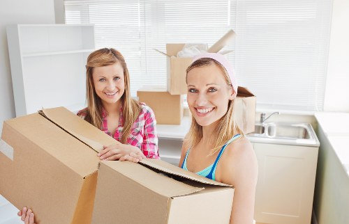 Packed household items ready for removals in Twickenham