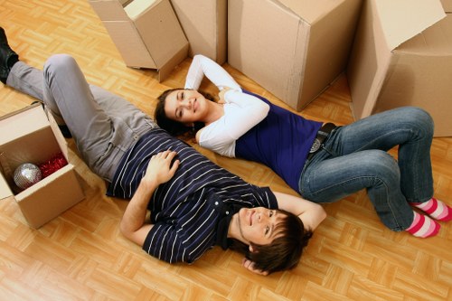 Preparing boxes and household items for removal truck hire